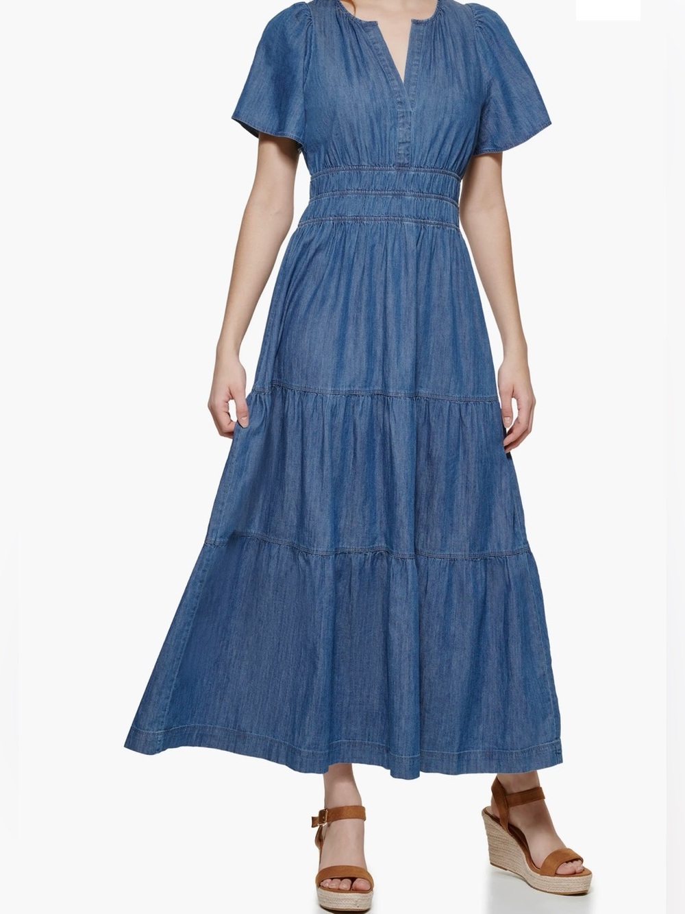 Tommy Hilfiger Denim Short Sleeve Maxi Dress
